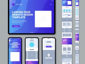 2004.i518.011 responsive landing page website mobile UI app templates