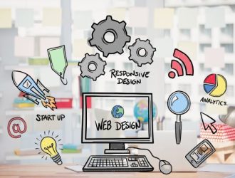 web design concept with drawings1