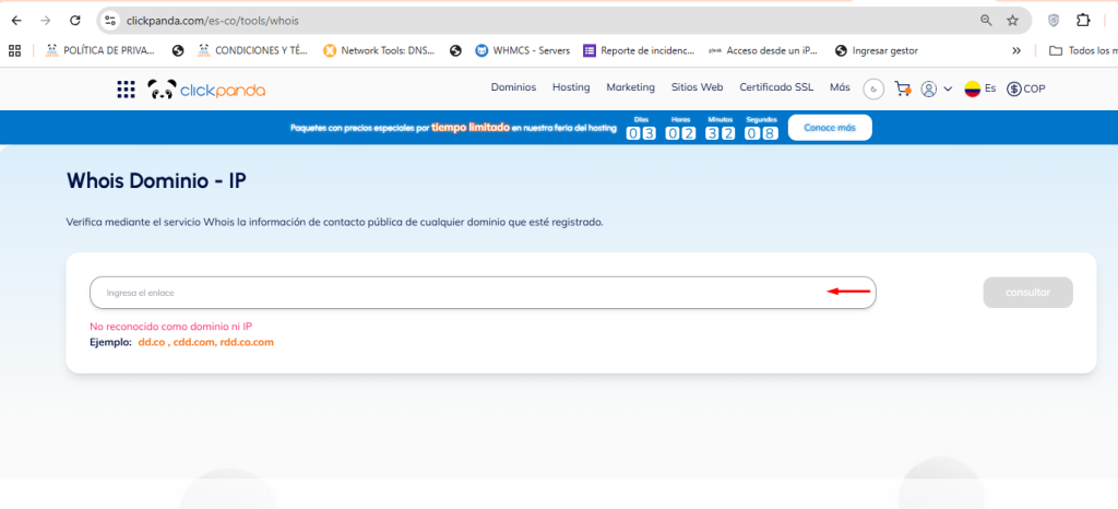Gestiona tu dominio con ClickPanda