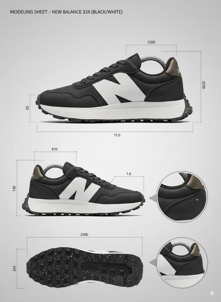Nano Banana shoe description