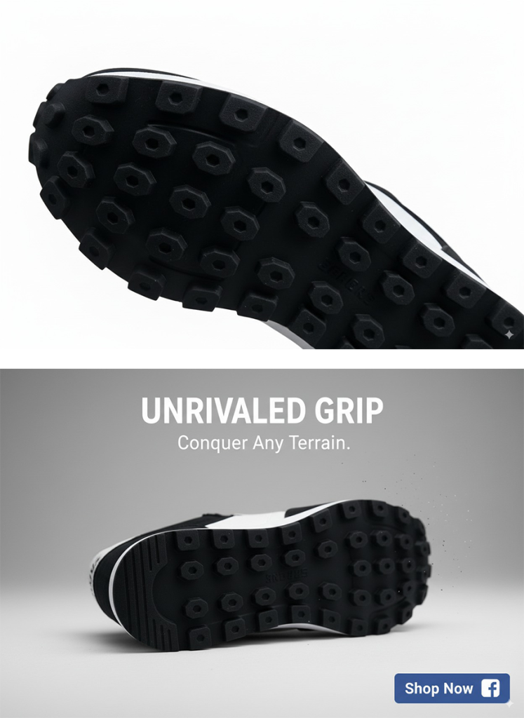 Nano Banana sneaker outsole facebook advertising